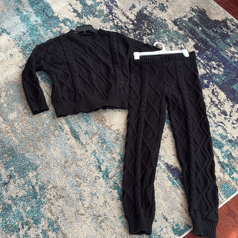 Braided Jogger Sweater set 🍂